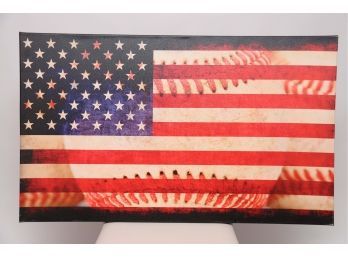 America's Pastime Baseball USA Canvas  Print