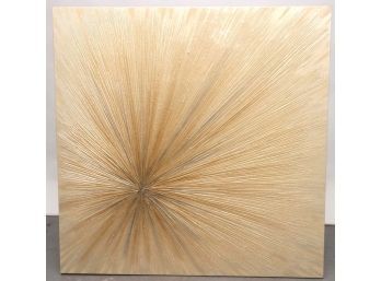 Champagne Fire Sunburst Abstract