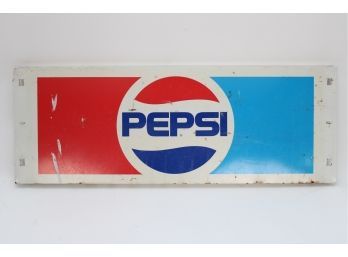 Vintage Metal Pepsi Soda Sign