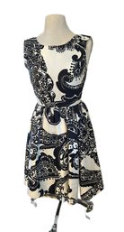 Kate Spade Size 4 Black And White Print Dress