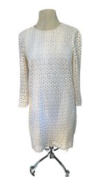 Kate Spade Size 8 White Cotton Lace Dress