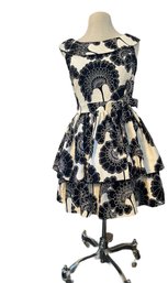 Florence Broadhurst For Kate Spade  Size 6 Black And White Dress