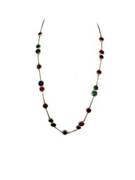 Kate Spade Multi Colored Jeweled Necklace 32 Inches