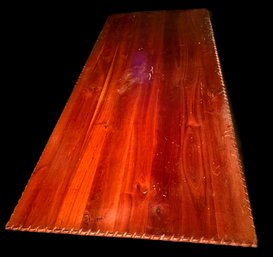Scalloped Wood Dining Table