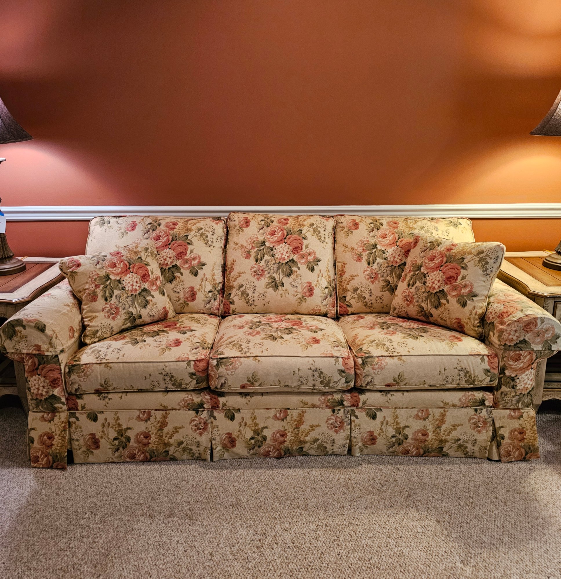 ●ヴィンテージ●CLAYTON MARCUS クレイトンマーカス 三人掛けソファ Clayton Marcus Floral Three Cushion Sofa - Excellent Condition #89