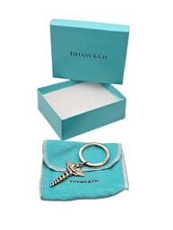 Tiffany & Co. Sterling Silver Caduceus Key Ring