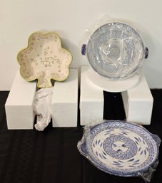 New Temp-Tations Floral Lace Pattern Serving Dishes  #117