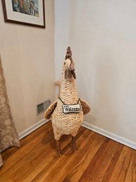 Mario Lopez Torres Woven Rattan Rooster Sculpture #11