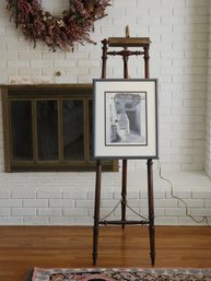 Signed And Numbered Watercolor Print 'Blue Lady' By Jim Wilshire 17' X 21'  #57/1