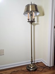 Vintage Brass Finish Floor Lamp Approximately 57' Tall #199