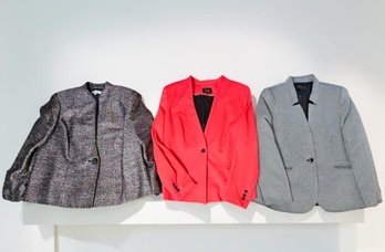 Lot Of 3 Women's Blazers Size 16 #261