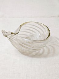 L. Kumela Mid Century Modern Hand Blown Glass Decor Signed #12