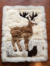 Vintage Alpaca Fur Patchwork Rug 26'W X 34'H #92