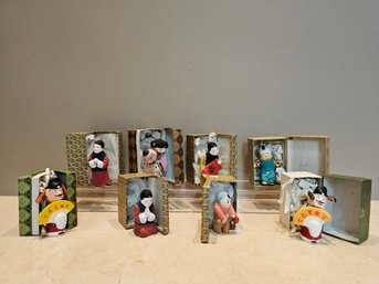 Collection Of Vintage Chinese Clay Folk Art Dolls #133