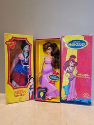 Rare Disney Hercules Megara Keepsake Doll And Disney Princess Mulan Keepsake Doll #154