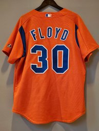 Cliff Floyd Signed NEW YORK METS Jersey #197