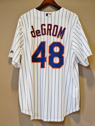 DeGrom Majestic Genuine Merchandise NEW YORK METS World Series Jersey #201