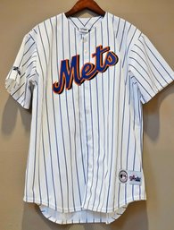 Majestic Genuine Merchandise NEW YORK METS Jersey Size L #204