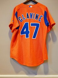 Tom Glavine Autographed Majestic NEW YORK METS Jersey #207