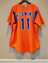 Mc Ewing  Team Issued Majestic NEW YORK METS  Jersey #212