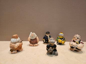 Vintage Signed Launa Art Pottery Figurines  #214