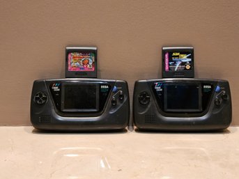 Two Sega Game Gear Model 2110 Not Tested Need Batteries #230