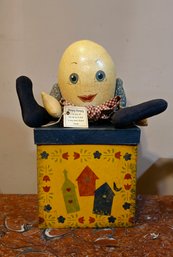 Vintage 1986c Humpty Dumpty Collectible Doll  Signed With Original Box #90