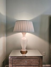 Mid-Century Modern Brass And Blown Glass Table Lamp In Barovier Style - 1970s  #16
