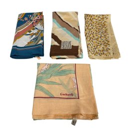 Lot Of Four Vintage Scarves