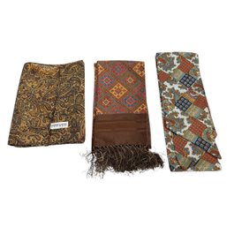 Lot Of Three Vintage Scarves