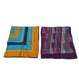 Lot Of Two Vintage Scarves