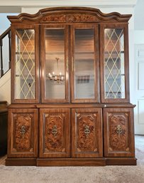 Vintage Broyhill Furniture China Cabinet Separate Base And Hutch #113