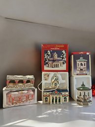Lot Of Three Christmas Village Houses #125