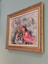 Fine Canvas Print French Impressionist Artist Pierre-Auguste Renoir 'The Meadow' Framed 26'W X 22'H #25