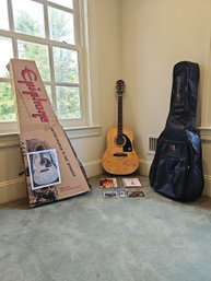 Epiphone Acoustic Guitar Signed By The Constantine Maroulis And The Cast Of Rock Of Age #53