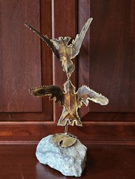 Artist Signed Brutalist Metal Art Sculpture #86