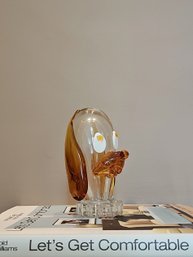 Murano Art Glass Dog Head Figurine #95