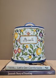 Italian Biscotti Jar Made For Cottura  #100