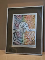 Unique Piece Of Art By Marilyn Sica Titled And Signed Foil Etching Titled From Exupery 'Petit Prince'  #137