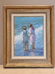 Vintage Framed Artist Signed Painting 18 X 15 #140