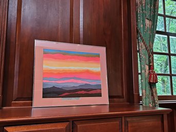 Original Signed And Dated 8/78 Arthur Secunda 'New Dawn' Art Expo New York 1981 25 X 30 #181