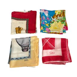 Lot Of Four Vintage Scarves