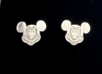DISNEY Sterling Silver Mickey Mouse Post Earrings