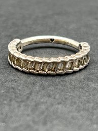 Authentic PANDORA Sterling Silver Ring, Glacial Beauty, Clear Baguette Cut CZs, Marked ALE54, J2, 925S, Sz 7