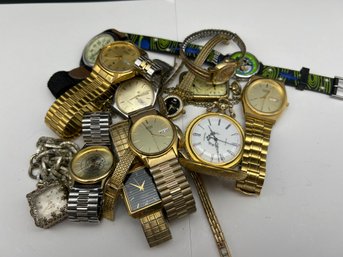Collection Of Watches For Parts/repair/batteries