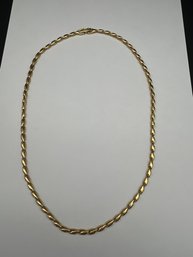 MONET Modernist 18' Gold Toned Unique Barleycorn-Link Necklace