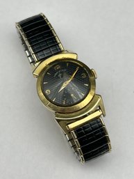 14K Gold Filled / 14KGF Lord Elgin Dome Lens Vintage Windup Wrist Watch, Working, Expandable Band