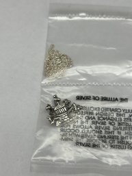 AVON Noahs Ark Sterling Silver 3/4'  Pendant And Necklace, Marked 925, Sealed Package