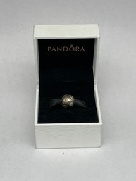 PANDORA Sparkling Soccer Charm, Sterling Silver And CZ, Marked ALE 925, With Box