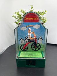 Rare 1979 Sankyo Washino Easygoing Docmonroe's World Wind Up Music Box Bank, Works, Pedals & Plays Music